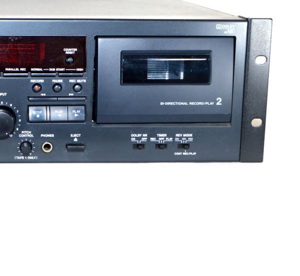 ラック付 TASCAM タスカム 202MKV オートリバース ダブルカセット