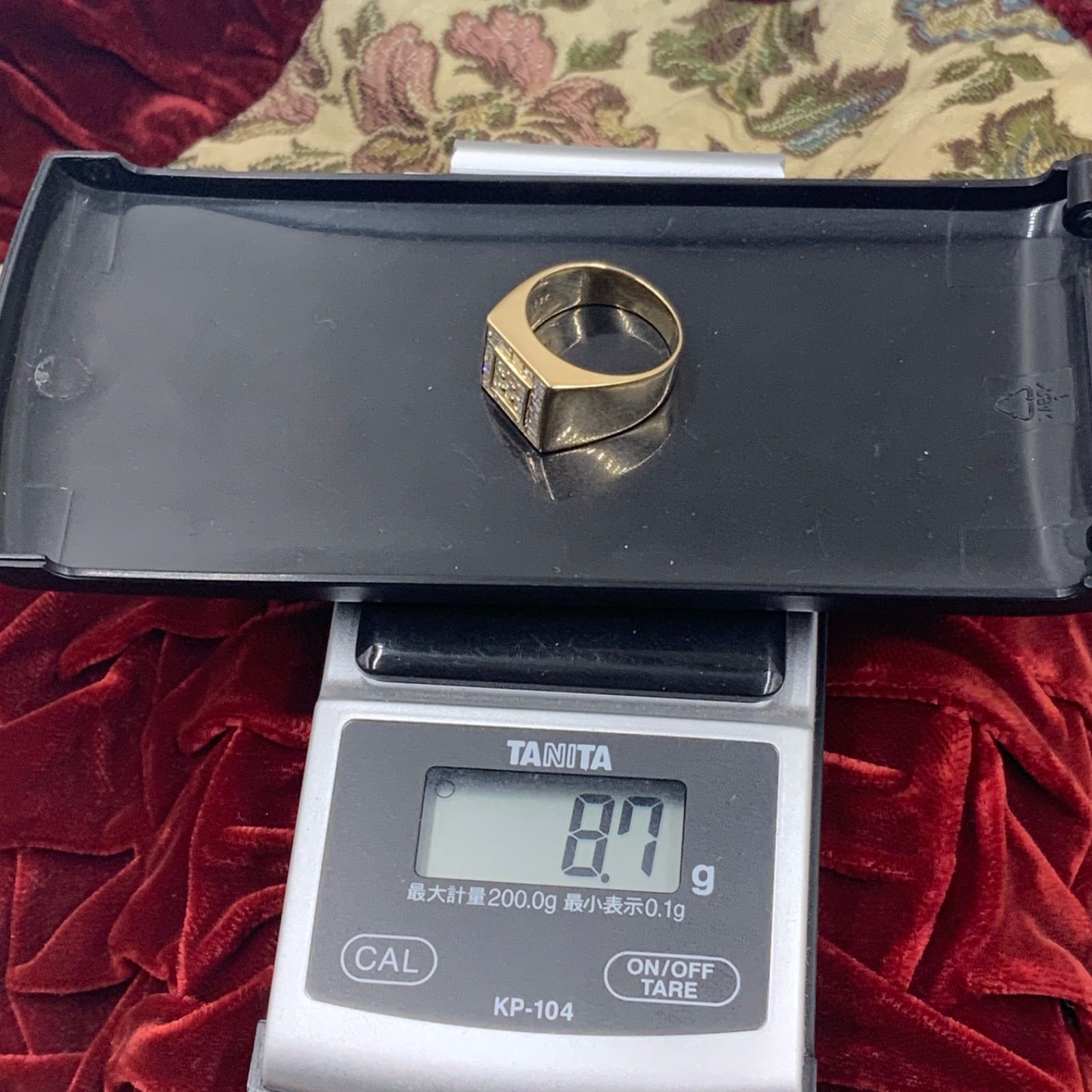 K18 750 印台ダイヤリング 1.35ct 8.7g 約16号 - メルカリ