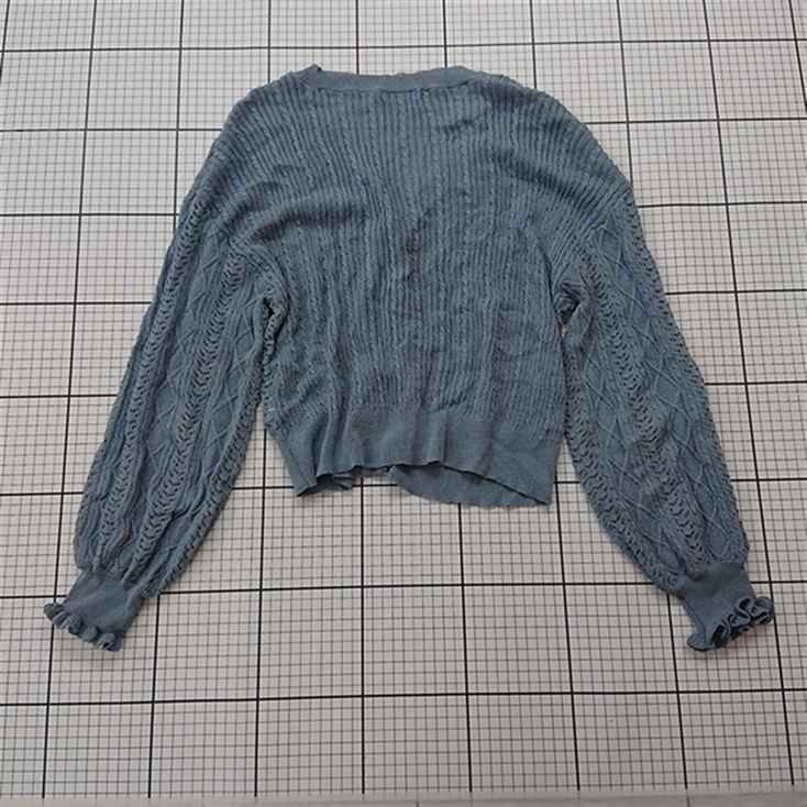 ◇ Θ アクシーズファム axes femme ZA161X09 レース編みカーディガン