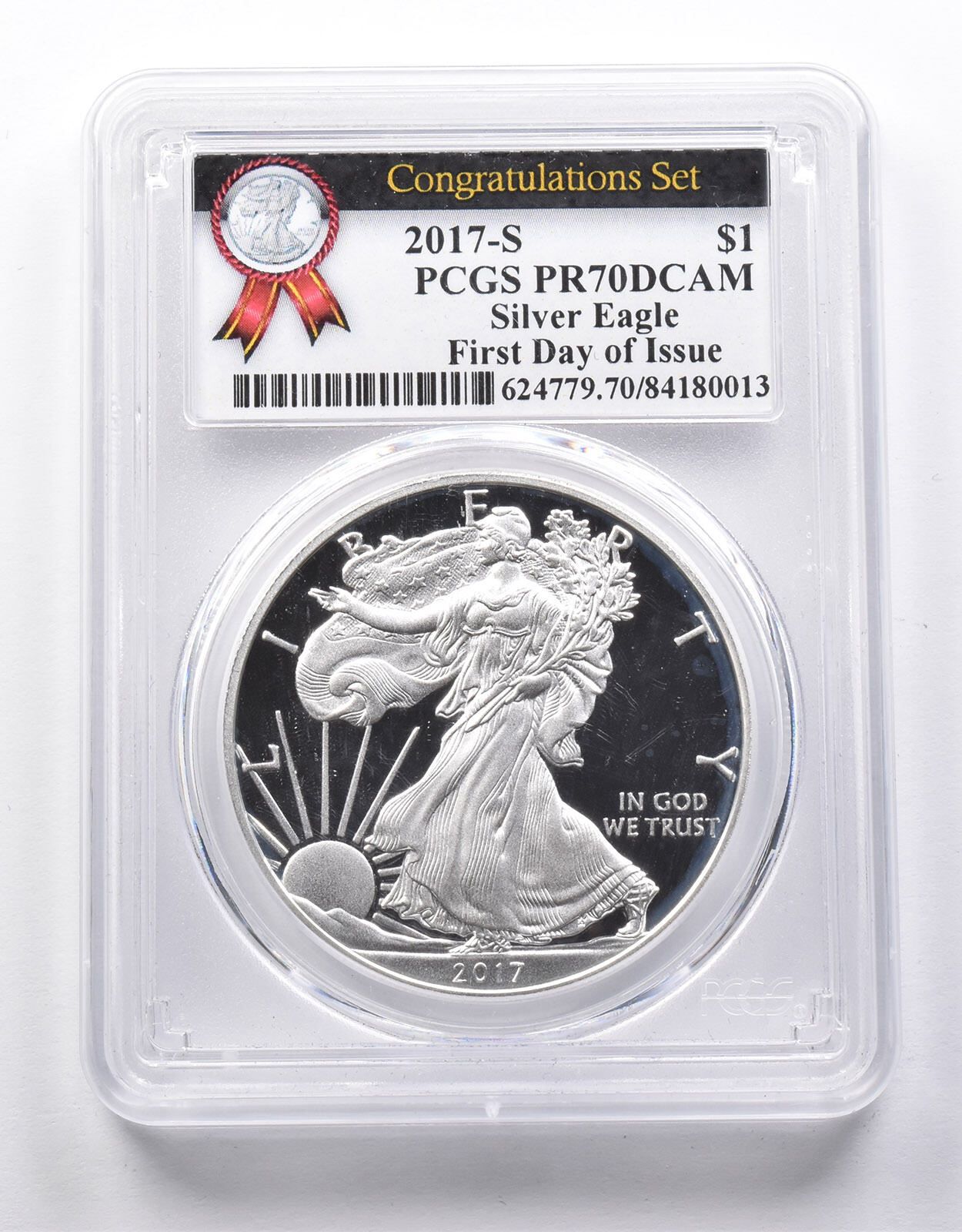 PR70 DCAM 2017-S アメリカンシルバーイーグル コングラチュレーション