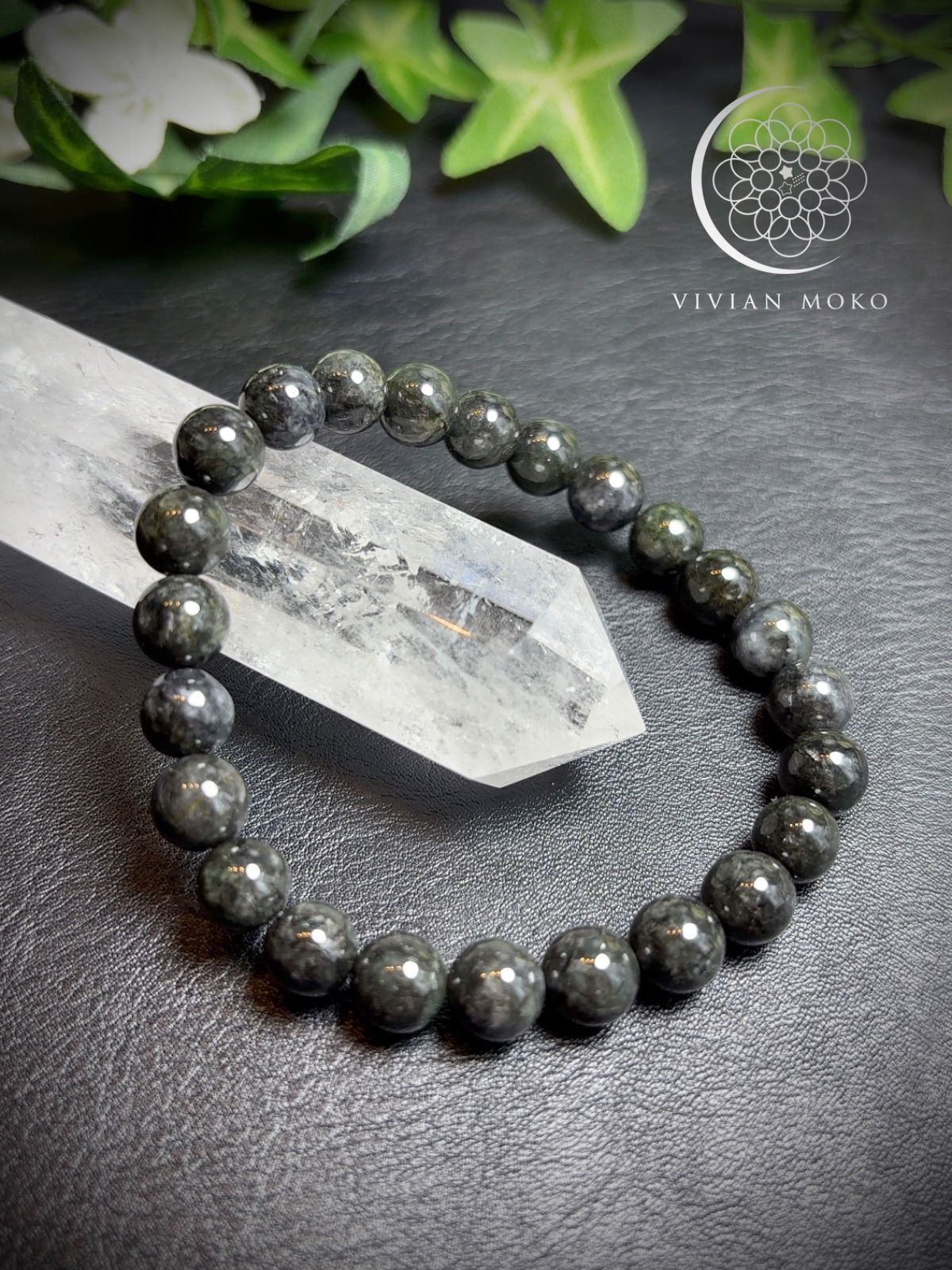 💎天然石✨️ 高品質✨️超希少✨️ミャンマー産 黒翡翠 ブレスレット