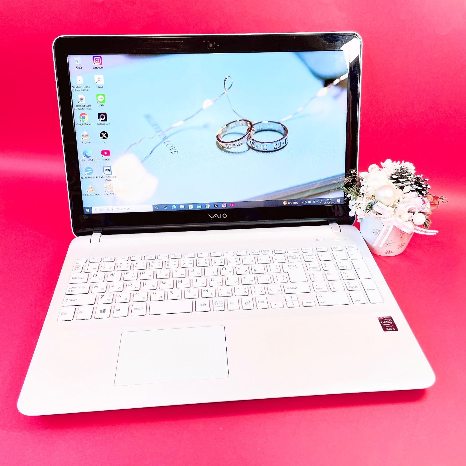 高性能‼️メモリ16GB SSD1TB おしゃれVAIOノートパソコン 薄型 カメラ