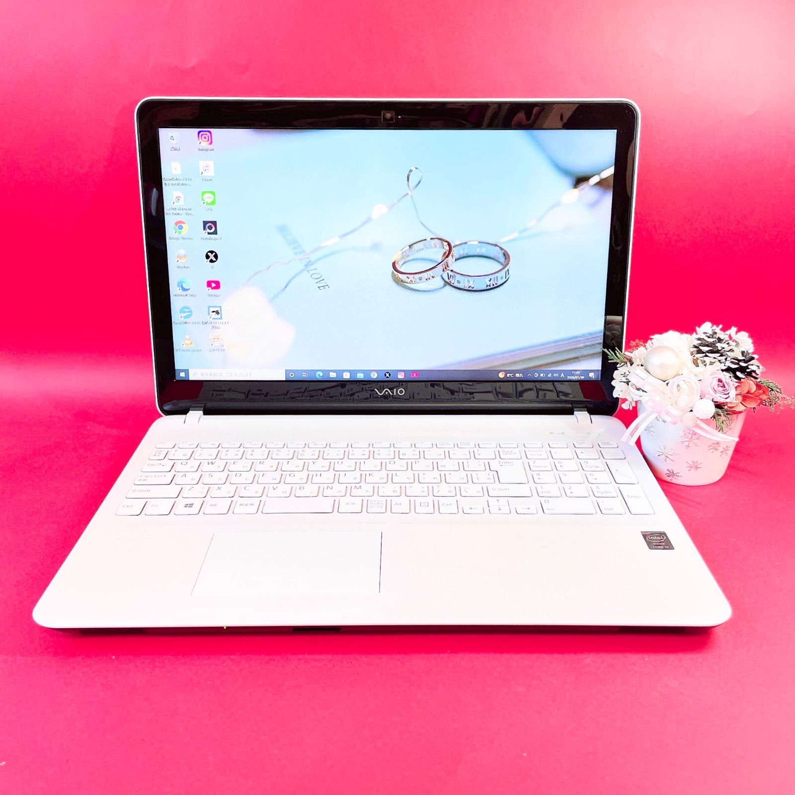 高性能‼️メモリ16GB SSD1TB おしゃれVAIOノートパソコン 薄型 カメラ