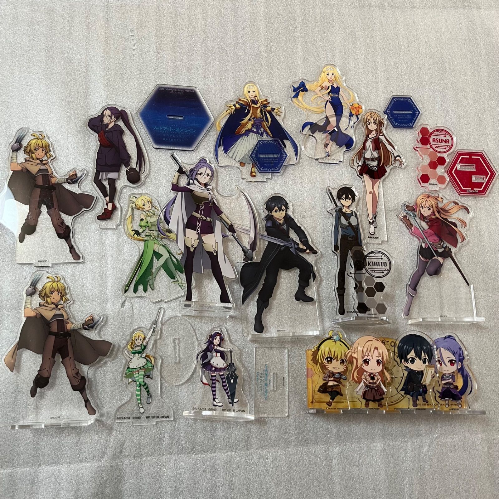 ソードアート・オンライン SAO アクリルスタンド アスナ キリト セット 
