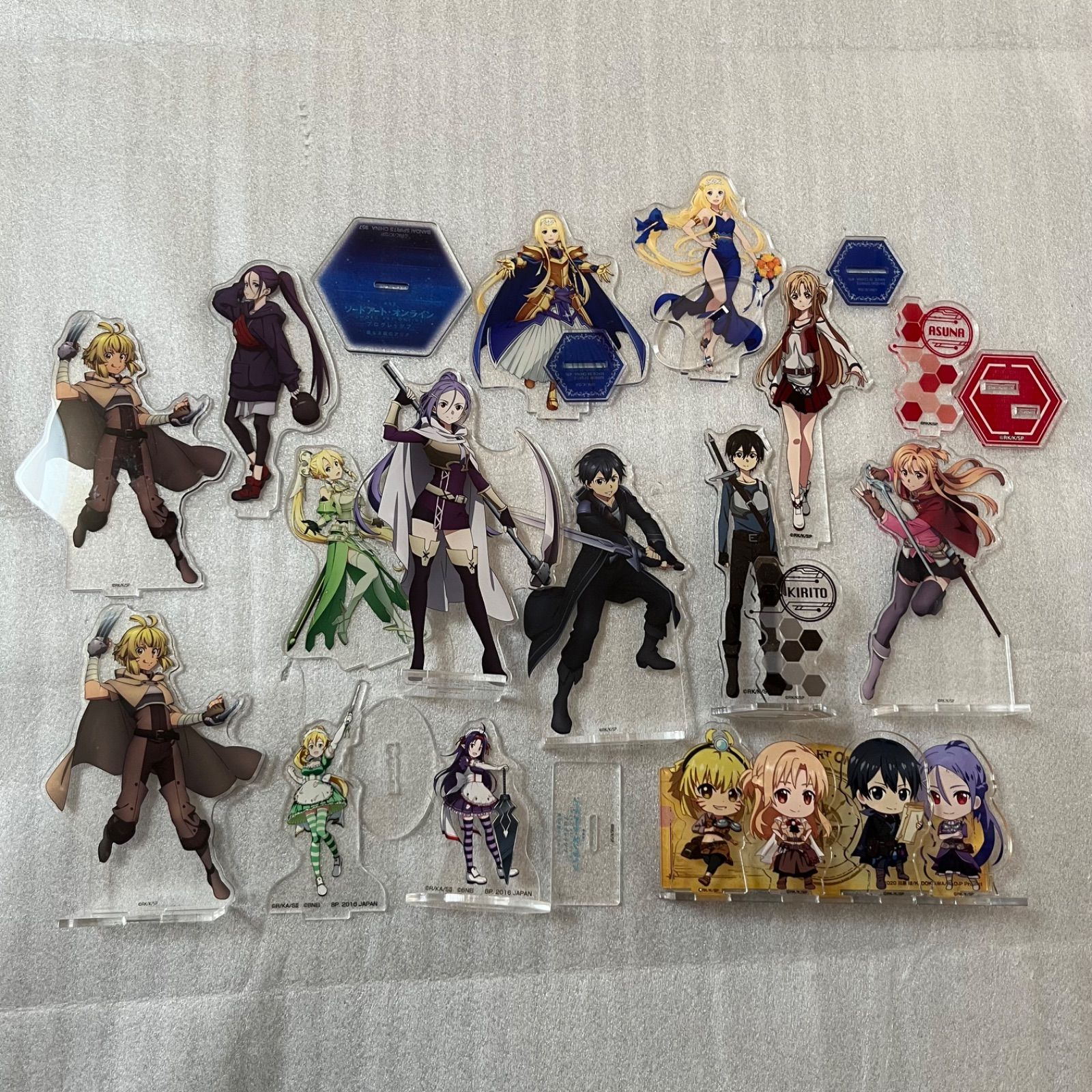 ソードアート・オンライン SAO アクリルスタンド アスナ キリト セット 
