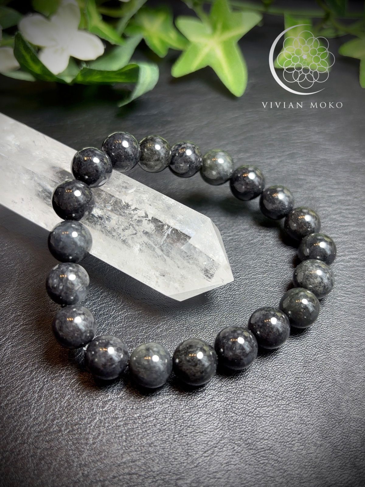 💎天然石✨️ 高品質✨️超希少✨️ミャンマー産 黒翡翠 ブレスレット