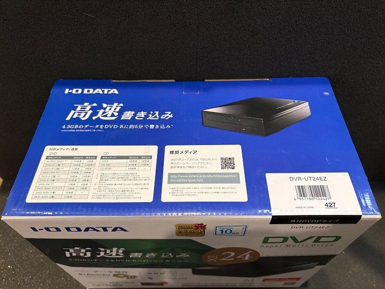 新品】I・O・DATA 外付けDVDドライブ DVR-UT24EZ 〓 - メルカリ