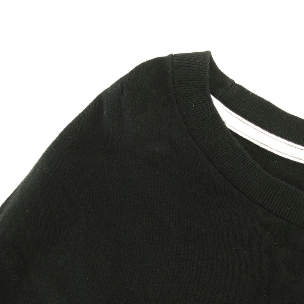 キューン CUNE Tシャツ 長袖 ロンT クルーネック XL うさぎプリント 黒