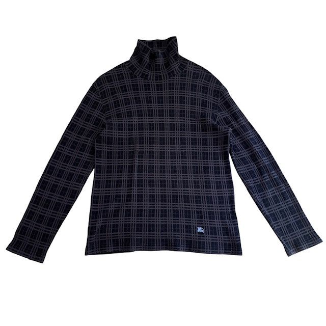 古着 バーバリーブラックレーベル ハイネック 長袖カットソー