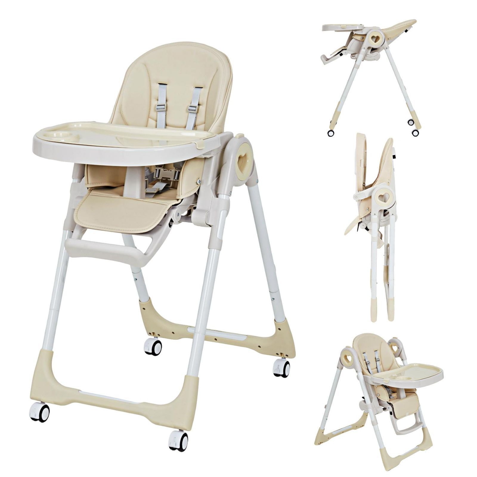 Thinkmax ベビーチェア ハイ＆ロー【グレードアップ仕様】ワンクリック