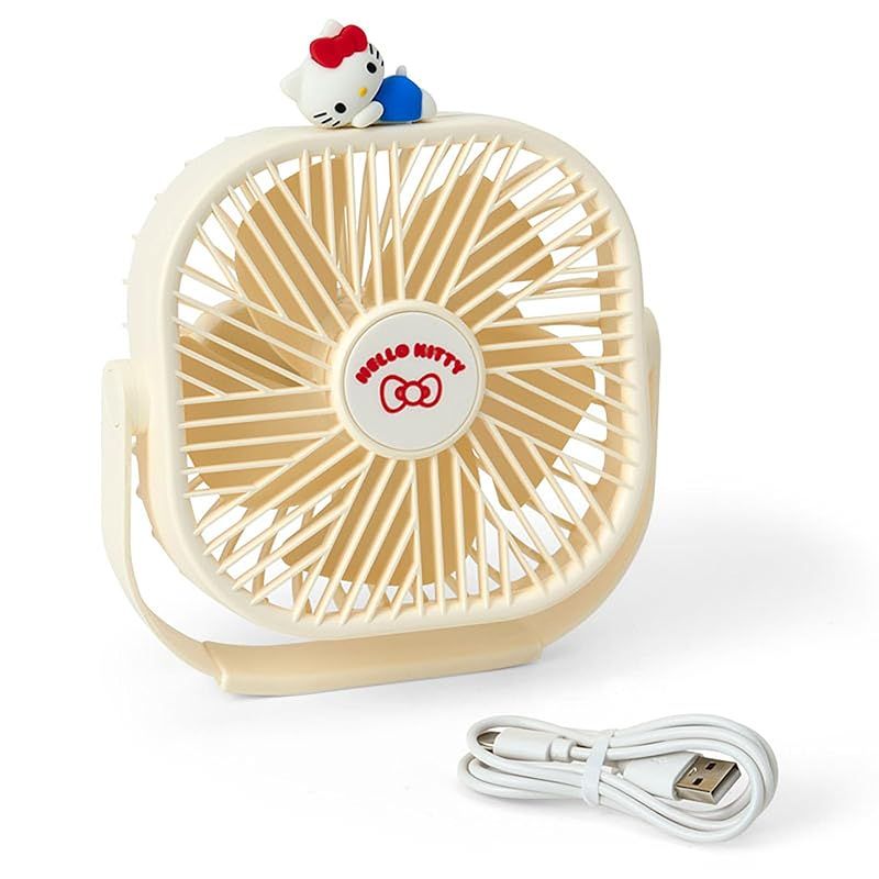 新着商品】サンリオ(SANRIO) 卓上扇風機 ハローキティ 本体:ABS樹脂
