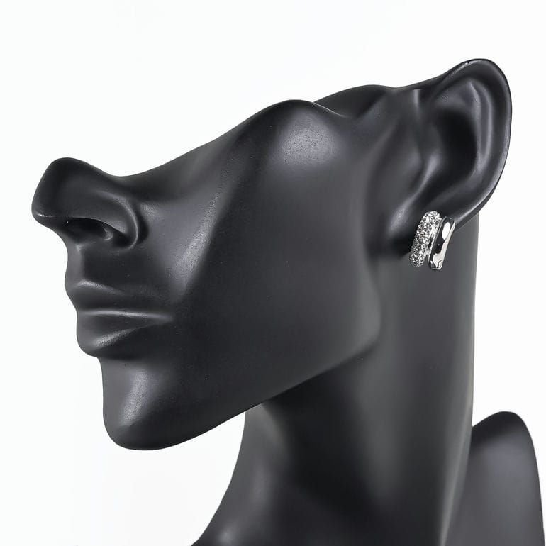 新品 スワロフスキー SWAROVSKI ピアス Dextera フープピアス チューブ