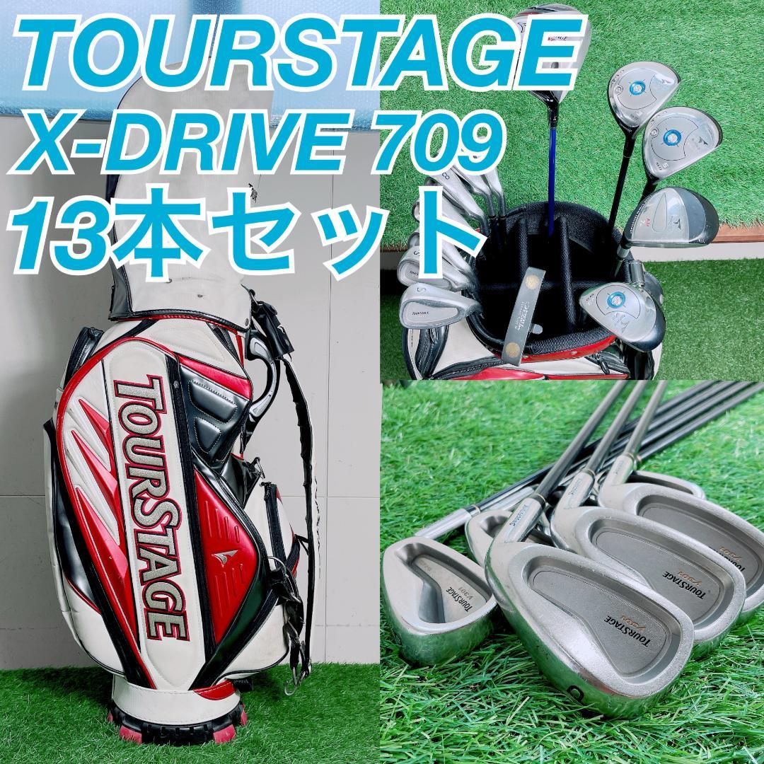 ツアーステージ X-DRIVE メンズ ゴルフクラブ 13本 TOURSTAGE カーボン
