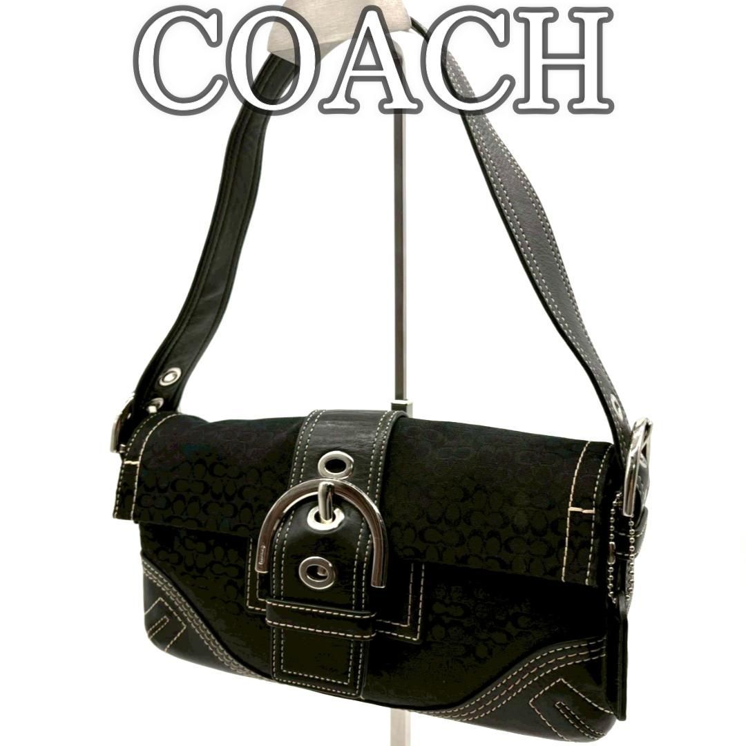 美品】COACH コーチ ソーホー ミニシグネチャー ベルト ショルダー
