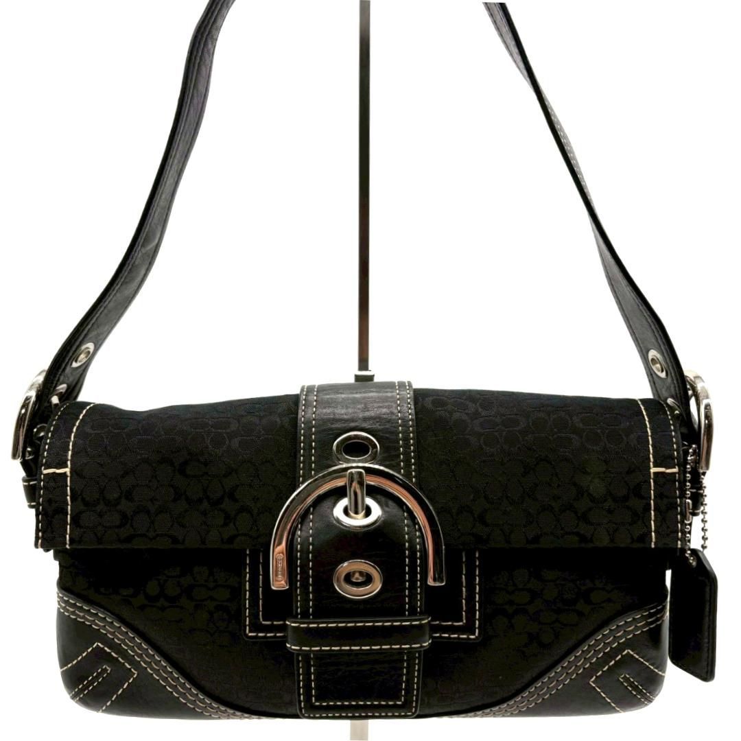 美品】COACH コーチ ソーホー ミニシグネチャー ベルト ショルダー 