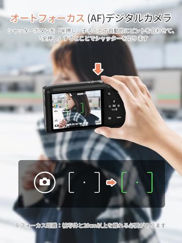 AiMike スマホに送れる デジタルカメラ 5K デジカメ WIFI転送機能 7200