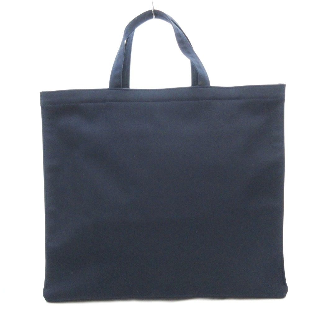 ファミリア Familiar トートバッグ 手提げ リボン ナイロン 紺
