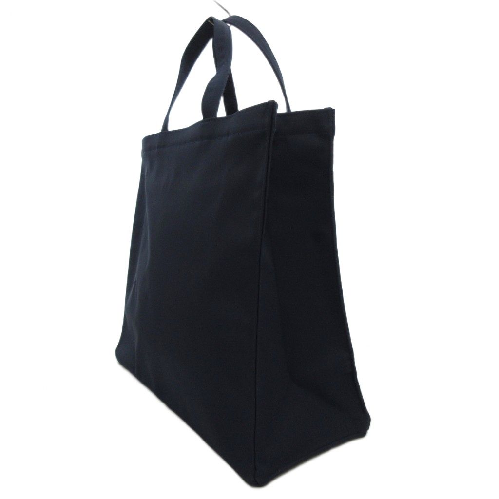ファミリア Familiar トートバッグ 手提げ リボン ナイロン 紺