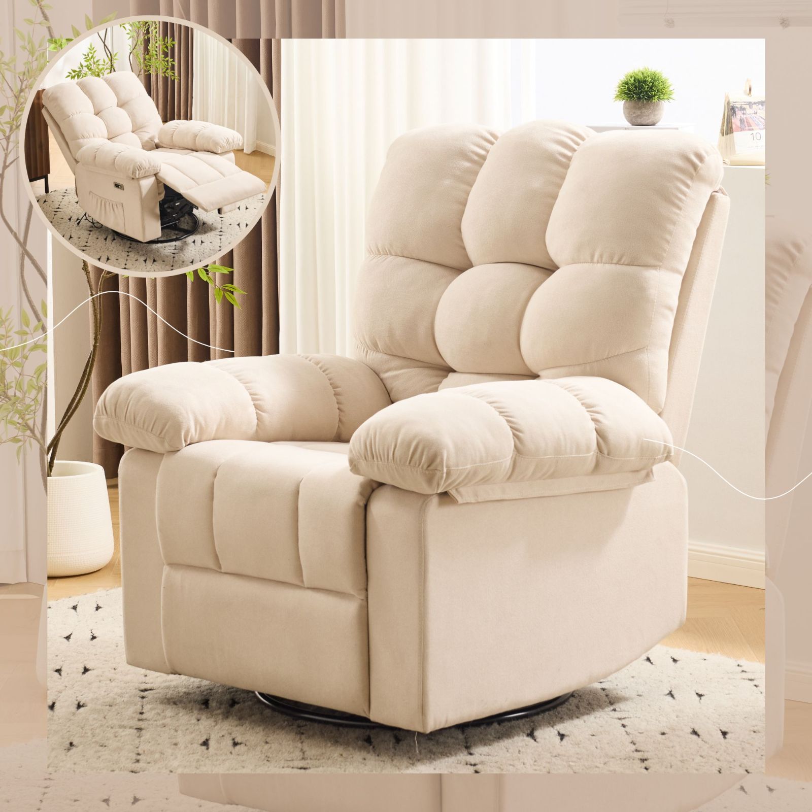 電動1人掛けソファー リクライニングチェア ゲーミングチェア