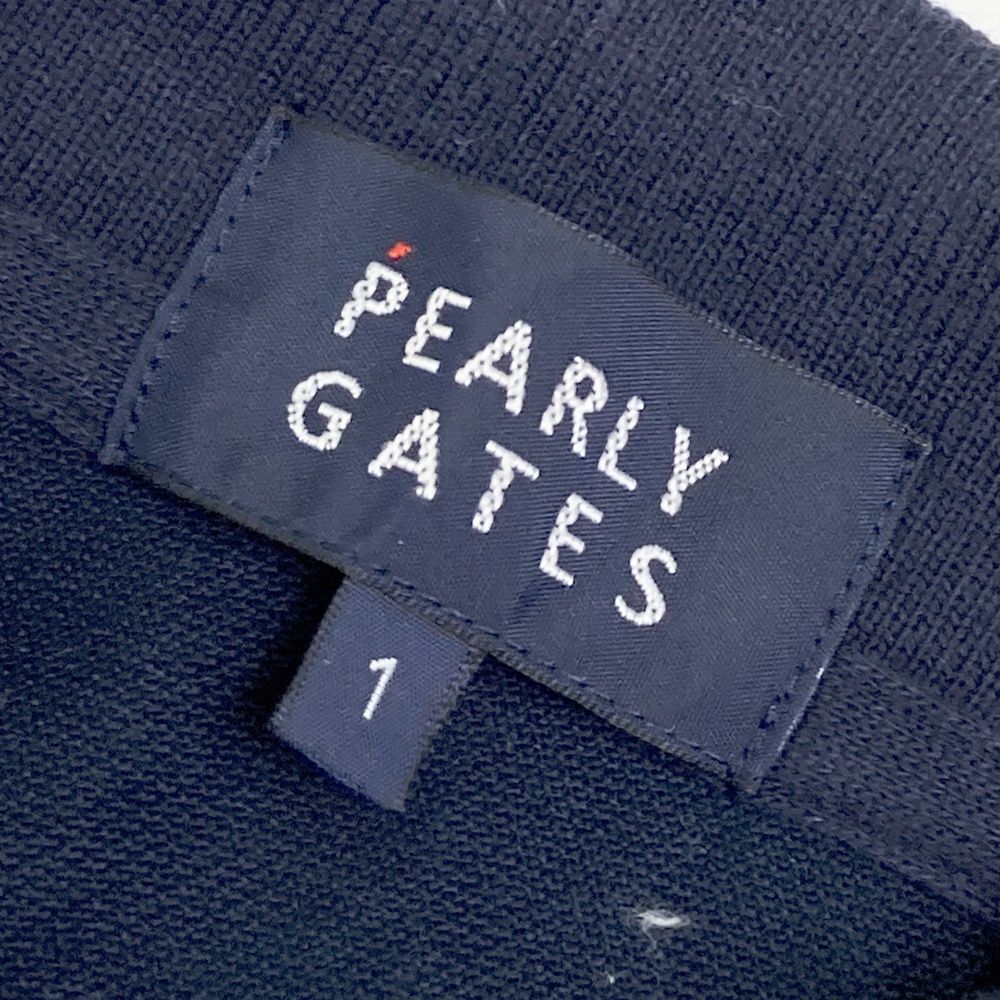 サイズ：1 PEARLY GATES パーリーゲイツ 半袖ポロシャツ ネイビー系