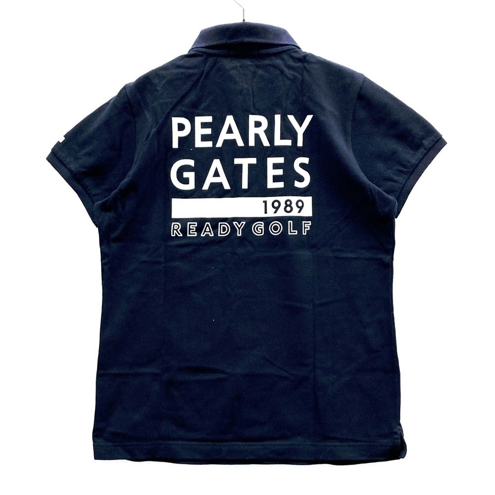 サイズ：1 PEARLY GATES パーリーゲイツ 半袖ポロシャツ ネイビー系