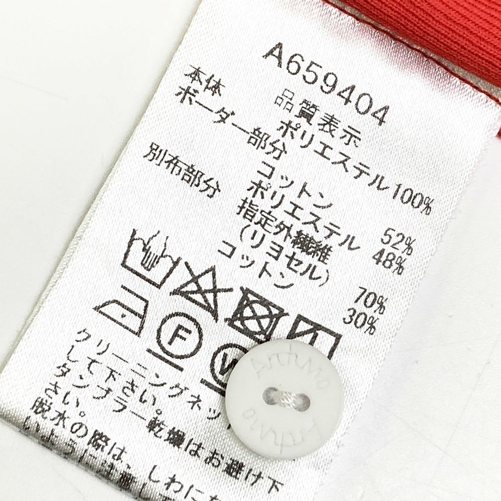 サイズ：40 ARCHIVIO アルチビオ 半袖ポロシャツ サイドロゴ レッド系