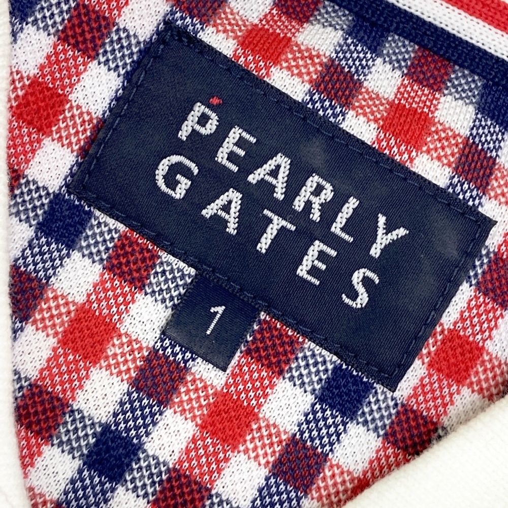 サイズ：1 PEARLY GATES パーリーゲイツ 半袖ポロシャツ チェック柄