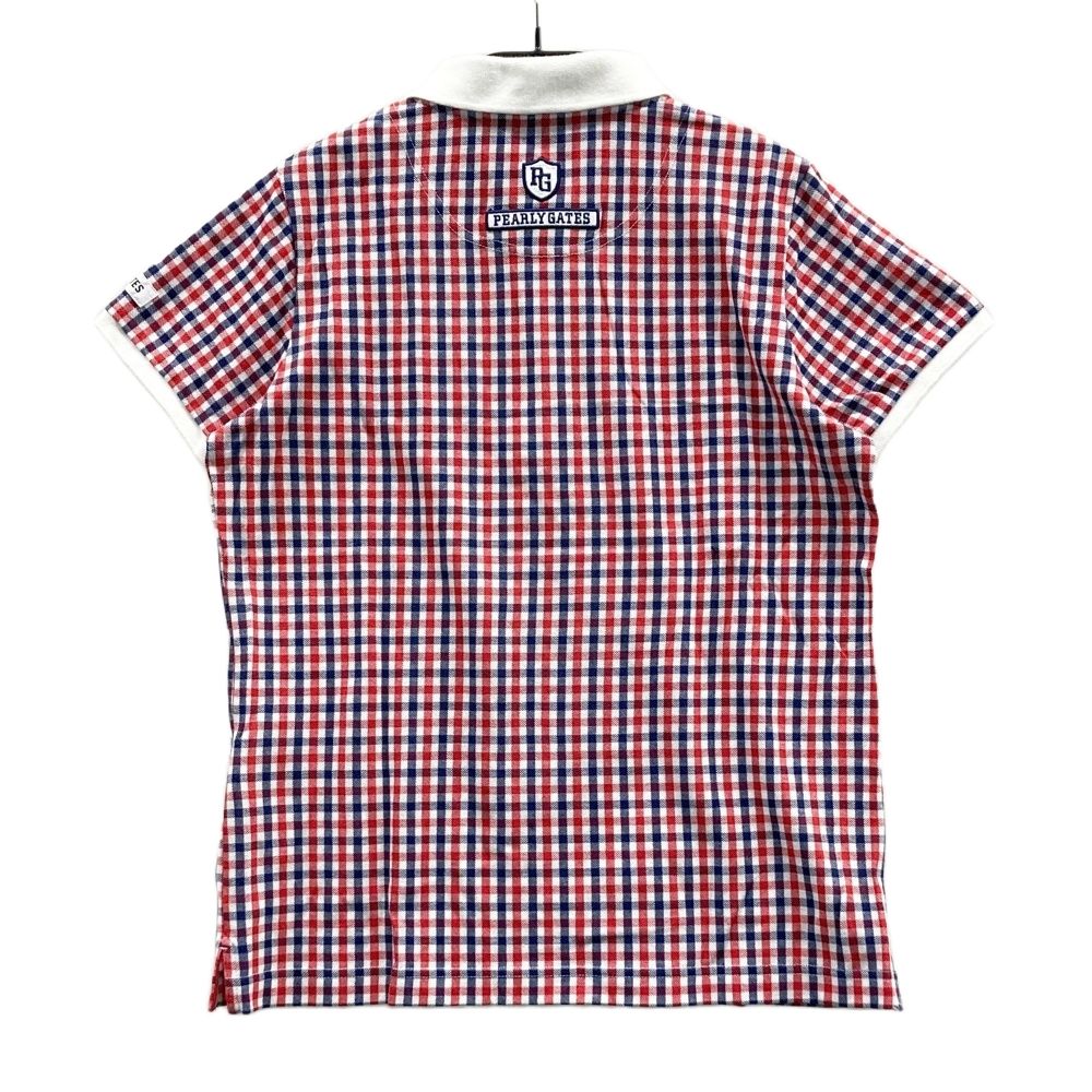 サイズ：1 PEARLY GATES パーリーゲイツ 半袖ポロシャツ チェック柄