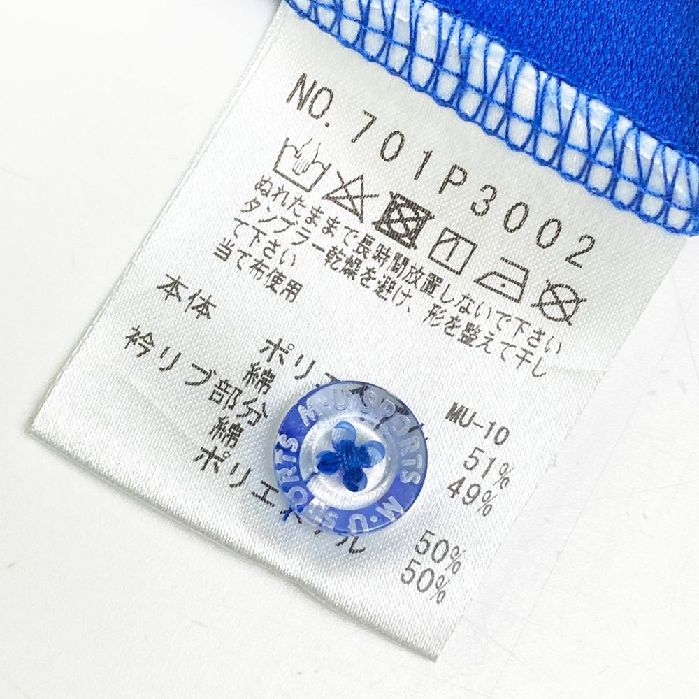 サイズ：42 M.U SPORTS エムユースポーツ 半袖ポロシャツ 総柄×ドット