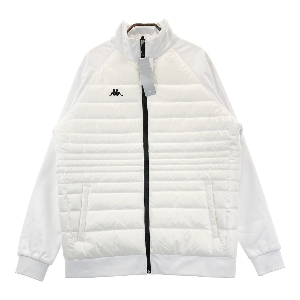 サイズ：L KAPPA GOLF カッパゴルフ  中綿 ジップジャケット  ホワイト系 [240101619591] ゴルフウェア メンズ ストスト サイズ：L KAPPA GOLF カッパゴルフ 中綿 ジップジャケット ホワイト系