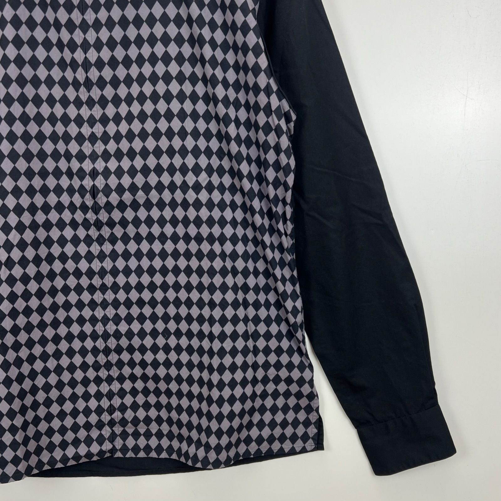 agnes b. homme 00s JAPAN archive checker zip shirt 38 M アニエスべ
