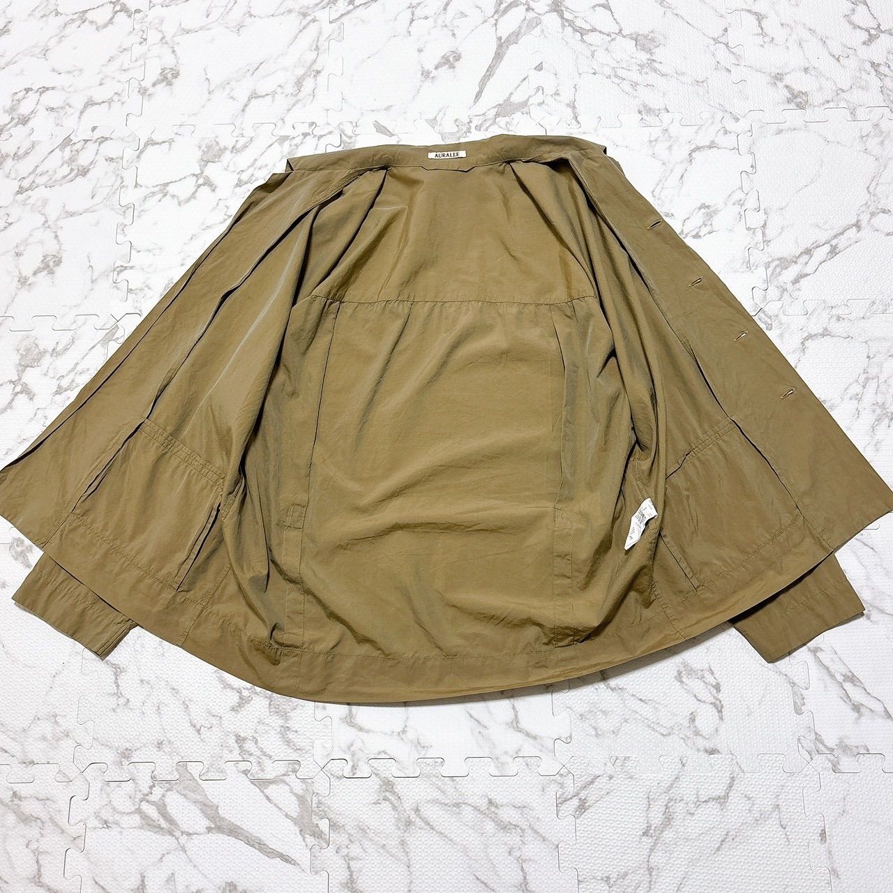 AURALEE FINX SILK SHIRTS JACKET オーラリー コットンシルク