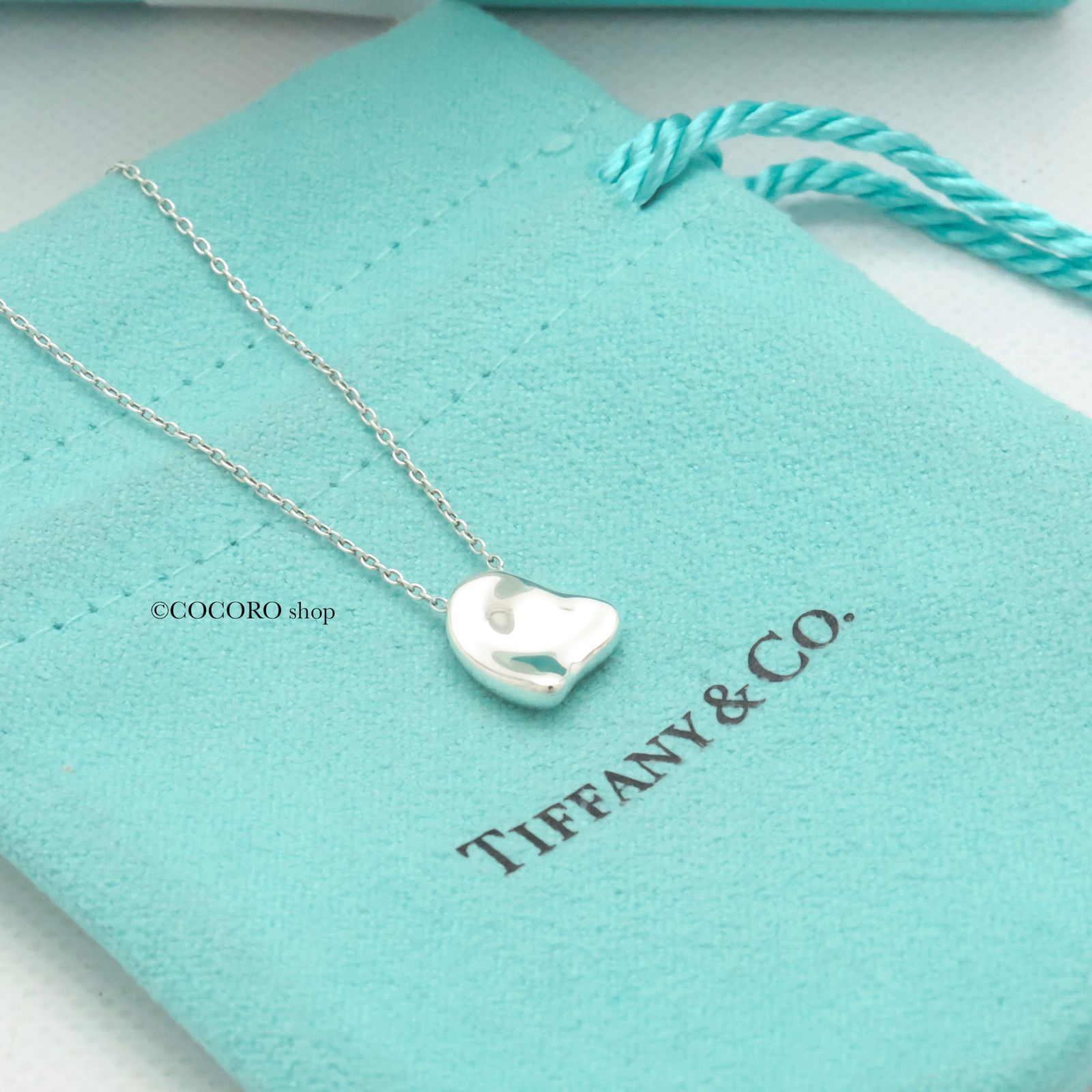 ば*味様 極美品 ティファニー ネックレス フルハート エルサペレッティ 925 美品】ティファニー TIFFANY&Co. フル ハート エルサペレッティ