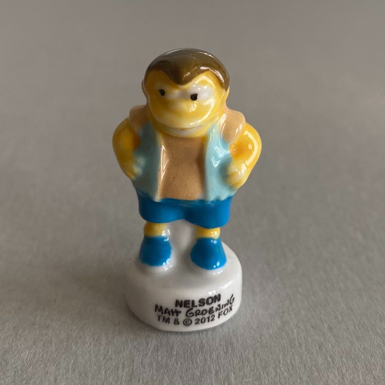 ネルソンのフェーブ／ザ・シンプソンズ／フランス雑貨／陶器ミニチュア