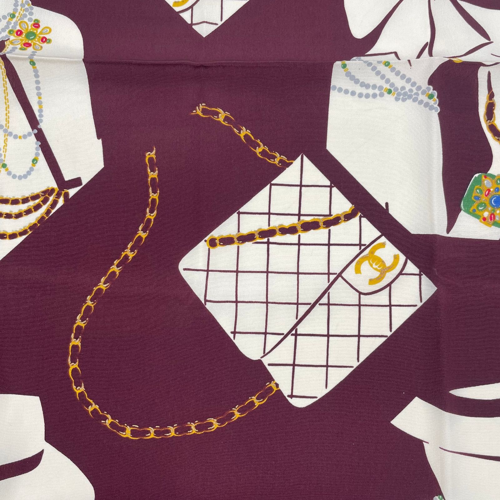 新品同様 CHANEL シャネル スカーフ シルク シルクマドモアゼル