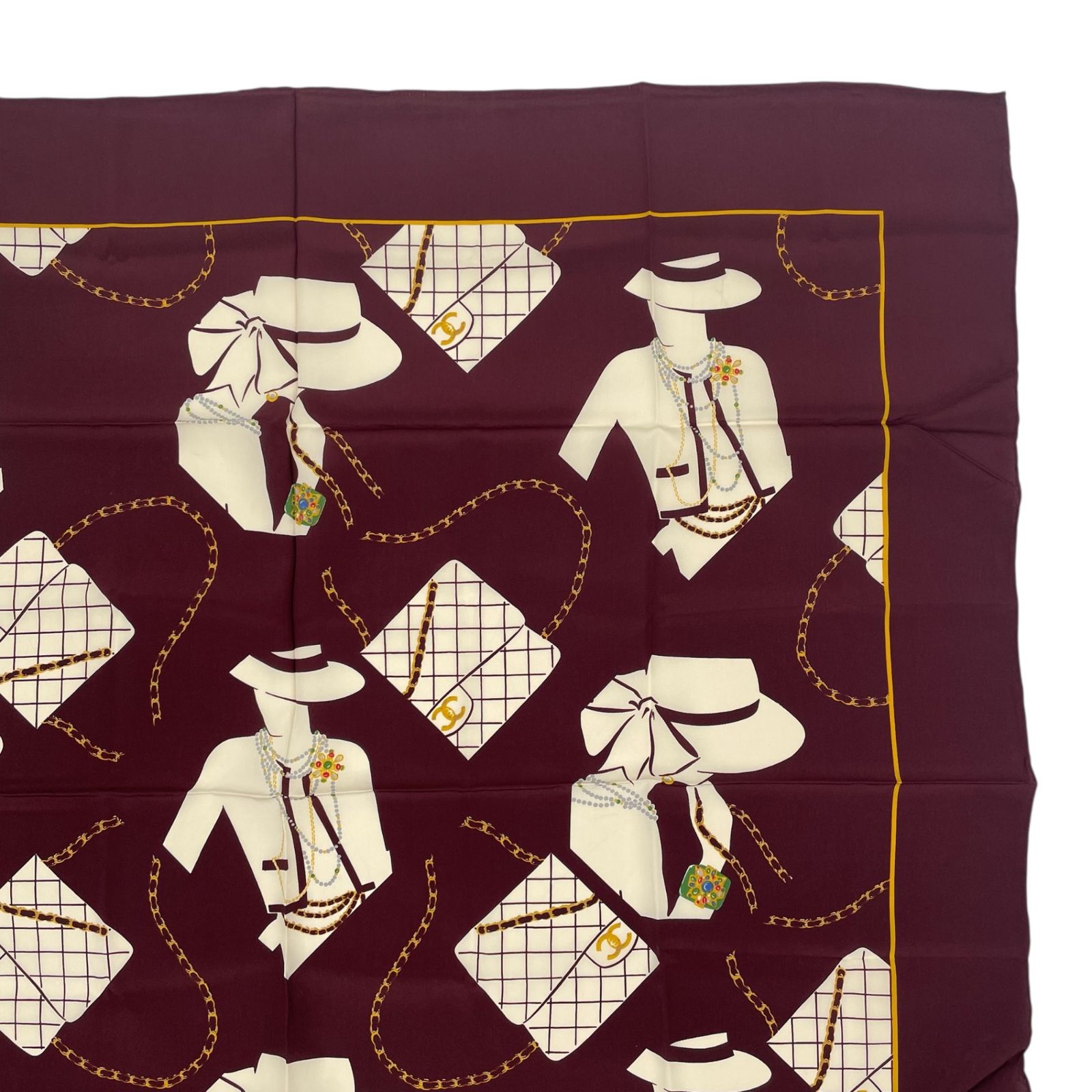 新品同様 CHANEL シャネル スカーフ シルク シルクマドモアゼル