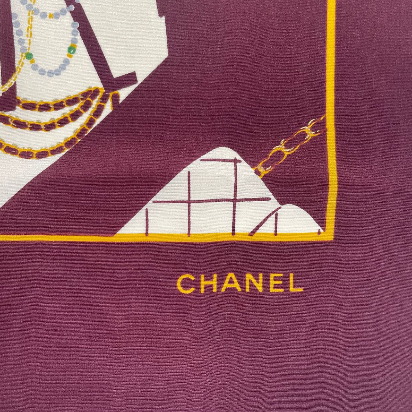 新品同様 CHANEL シャネル スカーフ シルク シルクマドモアゼル