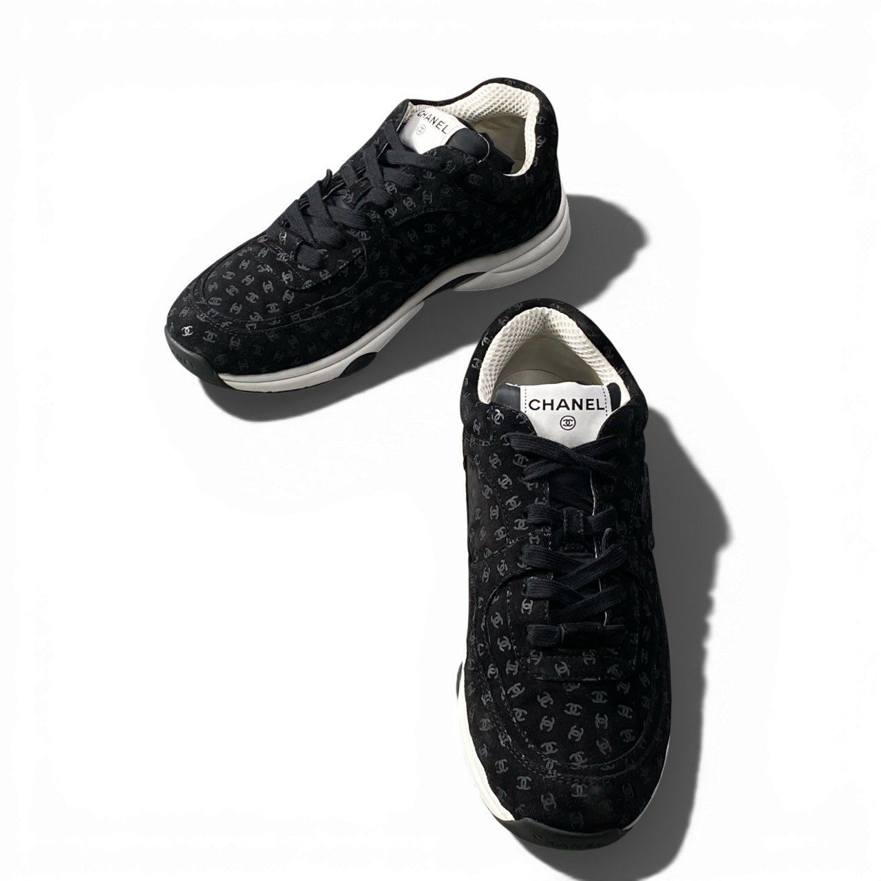 4b2 【美品】CHANEL シャネル G39232 2022AW ココマーク スニーカー