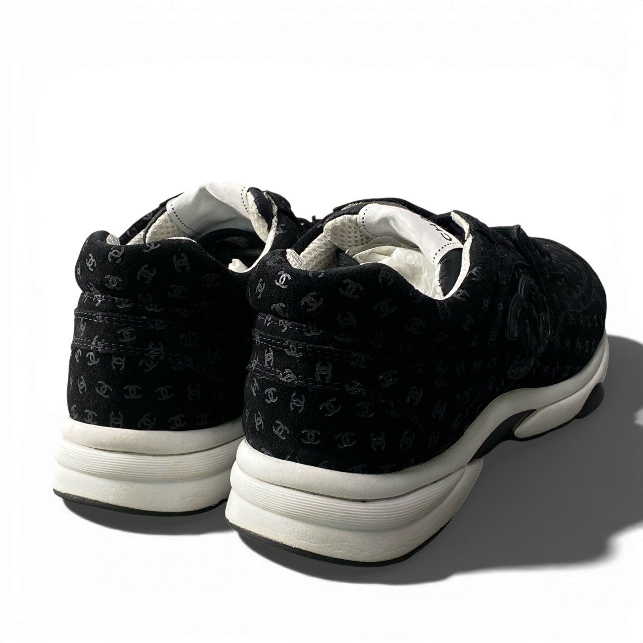 4b2 【美品】CHANEL シャネル G39232 2022AW ココマーク スニーカー