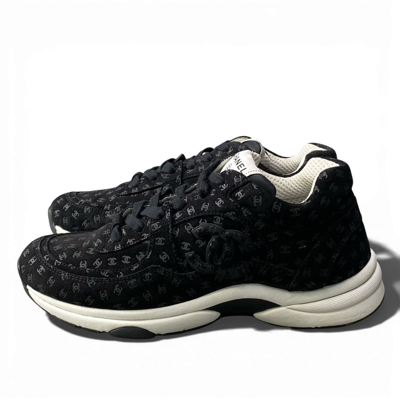 4b2 【美品】CHANEL シャネル G39232 2022AW ココマーク スニーカー