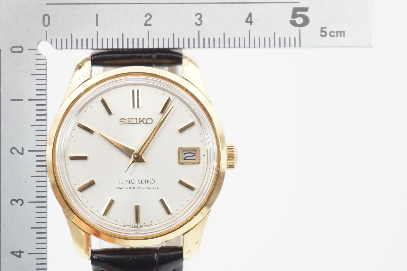 ⭐SEIKO キングセイコー 4402-8000 手巻き 25石 デイト付き ゴールド