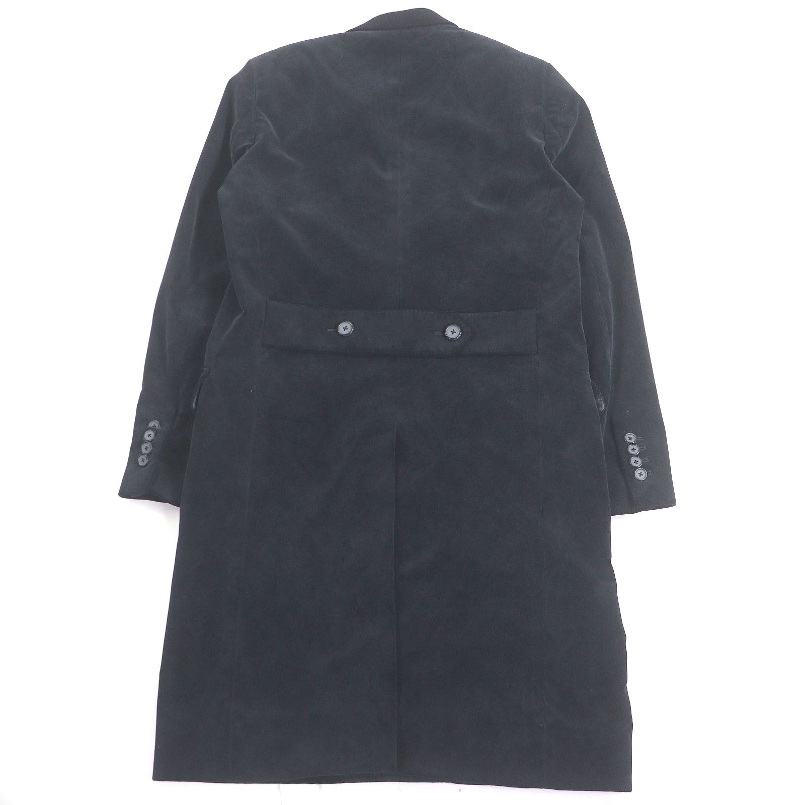 美品□DOLCE&GABBANA ドルチェ＆ガッバーナ 黒タグ ベロア 裏シルク100 