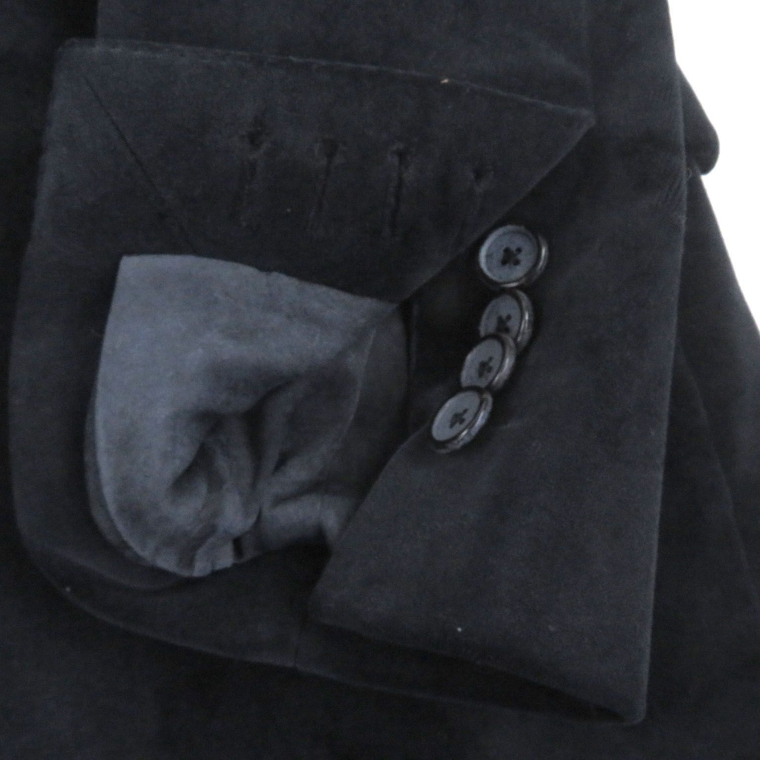 美品□DOLCE&GABBANA ドルチェ＆ガッバーナ 黒タグ ベロア 裏シルク100