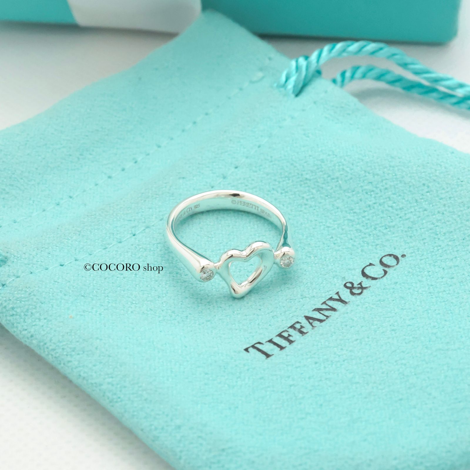 美品】ティファニー TIFFANY＆Co. ミニ オープンハート エルサ 