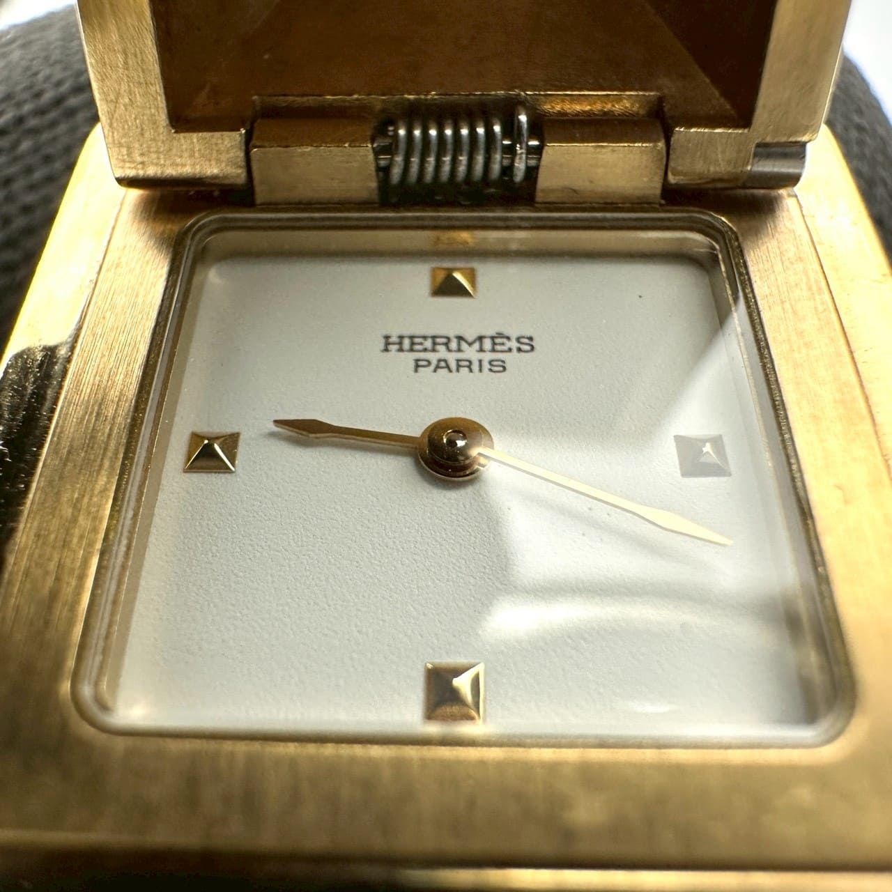 HERMES エルメス 腕時計 メドール バングル ME1.201 GP レザー