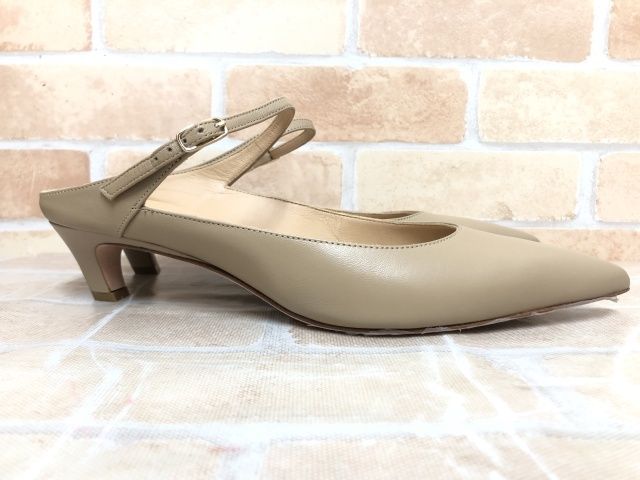中古】 箱付 BRENTA ブレンタ ワンストラップミュール T322 ベージュ