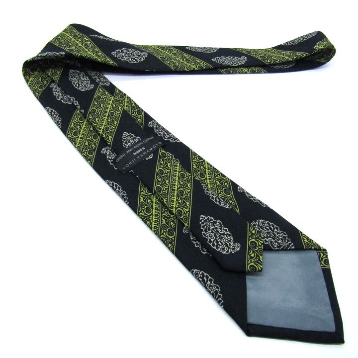 ヨウジヤマモト ブランド ネクタイ ストライプ柄 ポリエステル PO