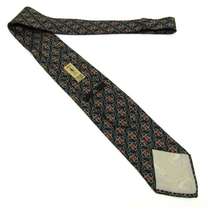 アルニス ブランド ネクタイ 総柄 シルク フランス製 PO メンズ