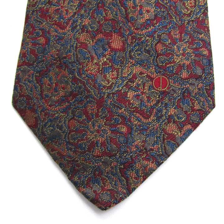 ダンヒル ブランド ネクタイ 総柄 シルク PO メンズ レッド Dunhill