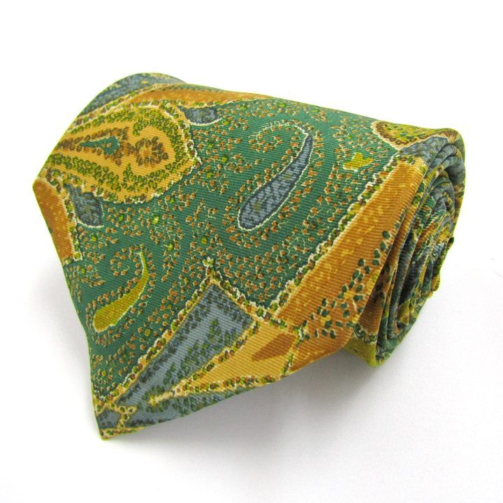 イヴサンローラン ブランド ネクタイ ペイズリー柄 シルク イタリア製